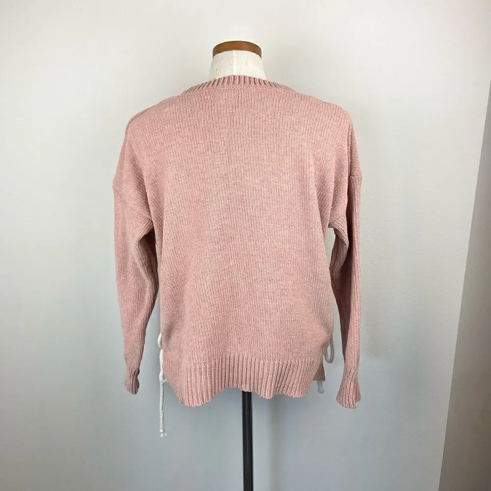 Pol Side Lace-Up Sweater